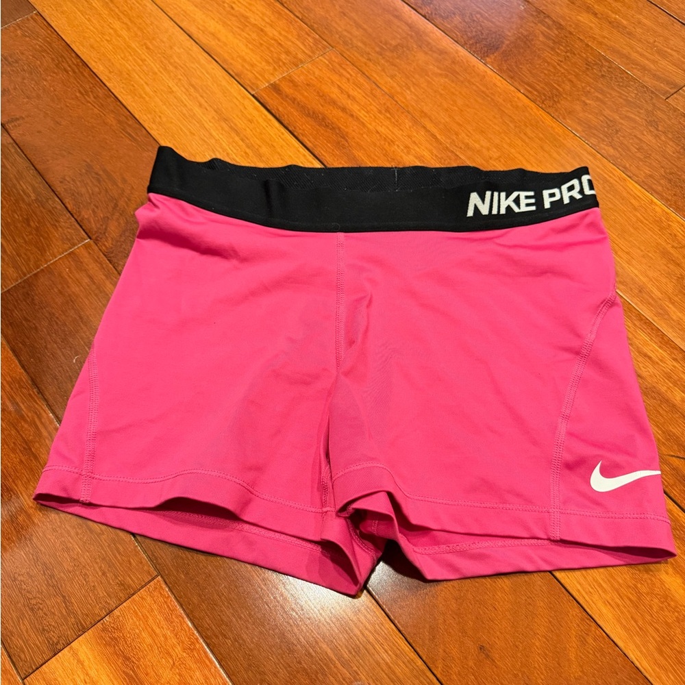 Nike Women's Athletic Shorts in Pink and Black